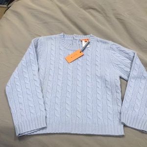 NWT Kids Cashmere Cable Knit Sweater sz 6